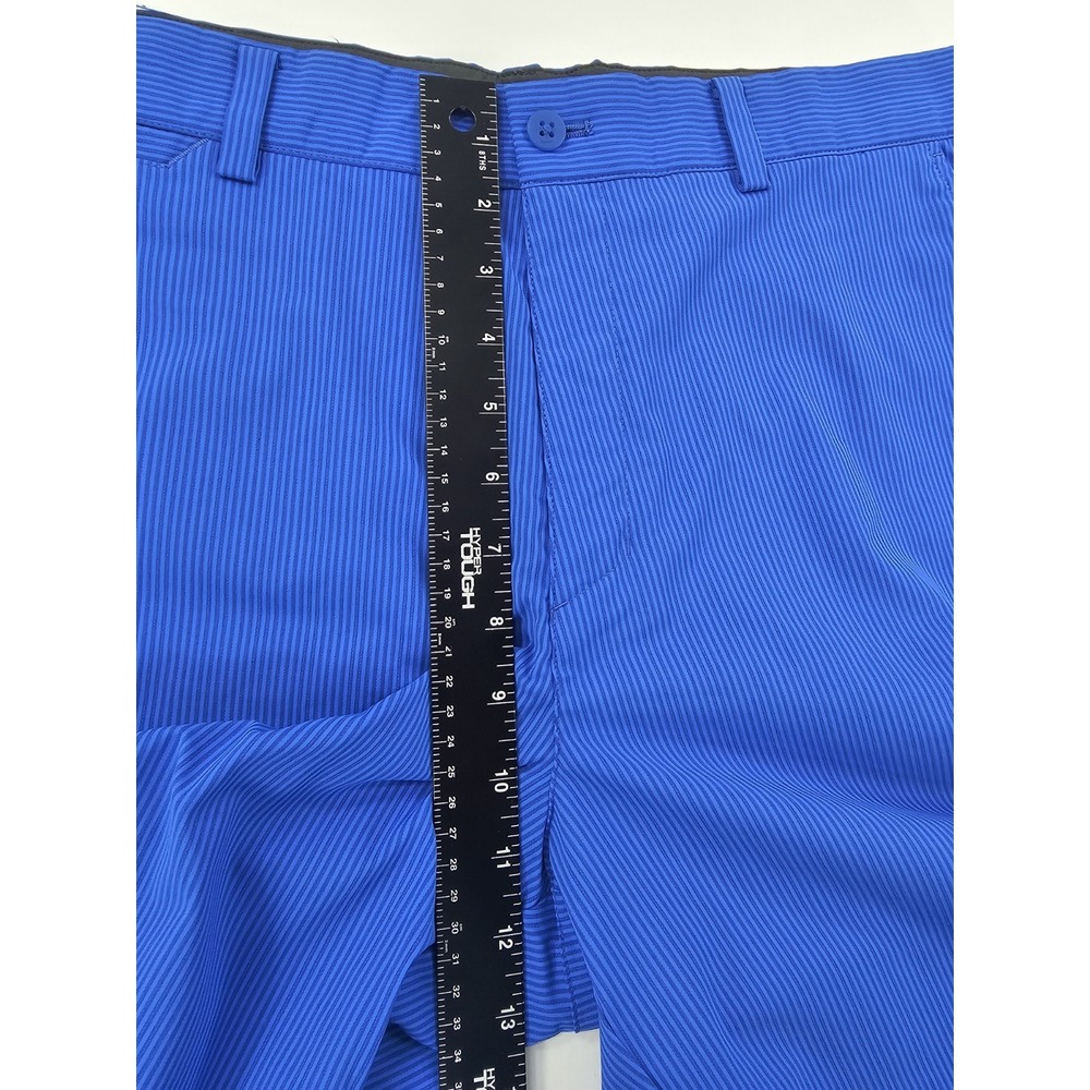 Nike Golf Tour Performance Mens 34 Dri Fit Blue Striped Sport Shorts 639802-404 - Picture 4 of 9